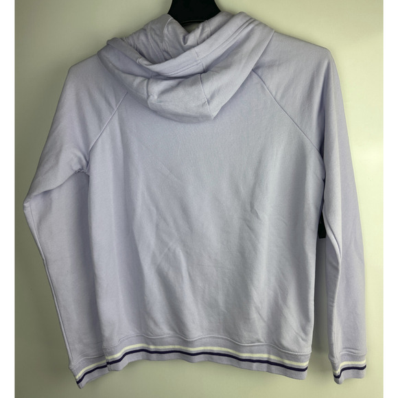 Nike Fleece Hoodie Light Purple Lavender Spellout Center Swoosh Womens Small NWT - Picture 7 of 7